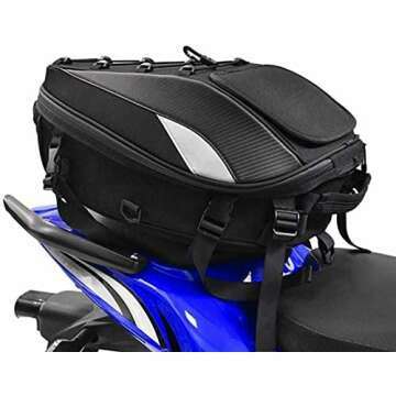 Motorcycle Seat Tail Bag & Backpack | Waterproof Helmet Storage