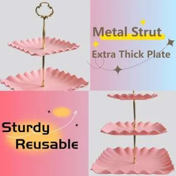 Elegant RAUVOLFIA 3 Tier Cupcake Stand for Any Occasion