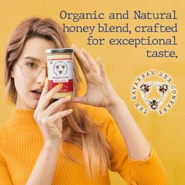 Savannah Bee Company Whipped Honey - All Natural Spreadable Honey