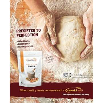 High Gluten Bread Flour & High Protein Bread Flour for Baking Bread 6 lbs | High Gluten Flour/High Protein Flour for Sourdough | Strong Flour Wheat Gluten for Bread Making (6 lbs, High Gluten)