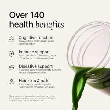 Huel New Formula Daily Greens | Superfood Greens Powder | 91 Vitamins, Minerals, and Wholefood-Sourced Ingredients | Adaptogens, Antioxidants, Gut-Friendly Probiotics | 30 Servings