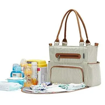 SoHo Grand Central Station Diaper Bag Set for Parents