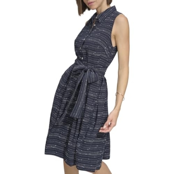 Tommy Hilfiger Women's Dresses,Sky Captain/Ivory,4