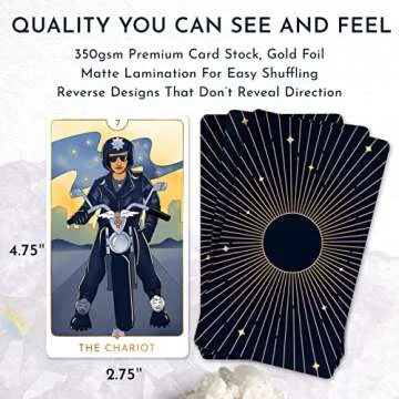 RYVE Awaken Tarot Cards with Guide Book - Modern Tarot Deck Inspired by The Rider Waite Tarot Deck - Tarot Cards for Beginners and Professionals, Beginner Tarot Decks with Guidebook, Tarot Cards Deck