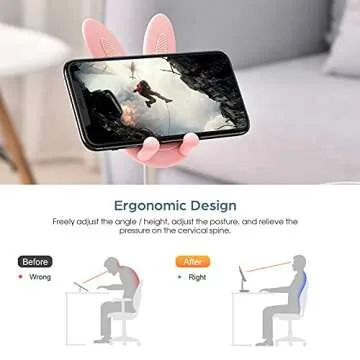 Buy nediea Adjustable Bunny Phone Stand for All Devices