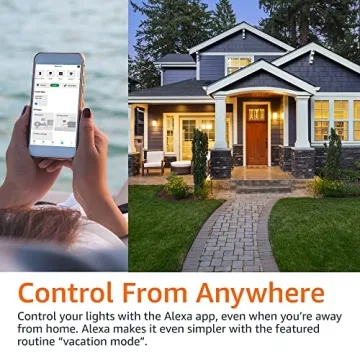 Amazon Basics Smart LED Light Bulb, Color Changing, Alexa Compatible