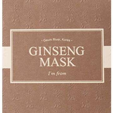 I'm from] Ginseng Mask, detox, elasticity, prevent fine lines, 3.97% ginseng extract, 120g, 4.23oz
