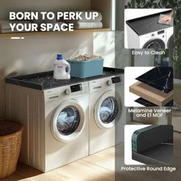 Versatile Washer Dryer Countertop for Laundry Organization