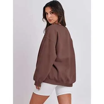 ANRABESS Oversized Crewneck Sweatshirt Women