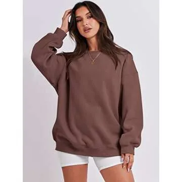 ANRABESS Oversized Crewneck Sweatshirt Women