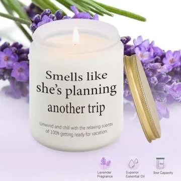 Travel Gifts for Women, Travel Gift, Best Gifts for People Who Travel, Traveling Gifts, Vacation Gifts, Birthday Gifts for for Travelers Women, Travel Agent, Girls Trip Gifts, Creative Travel Candle