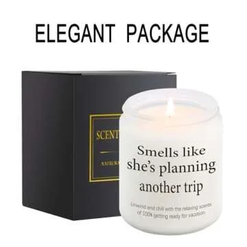 Travel Gifts for Women, Travel Gift, Best Gifts for People Who Travel, Traveling Gifts, Vacation Gifts, Birthday Gifts for for Travelers Women, Travel Agent, Girls Trip Gifts, Creative Travel Candle