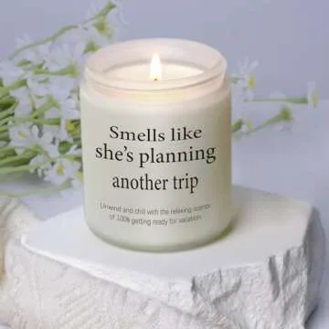 Travel Gifts for Women, Travel Gift, Best Gifts for People Who Travel, Traveling Gifts, Vacation Gifts, Birthday Gifts for for Travelers Women, Travel Agent, Girls Trip Gifts, Creative Travel Candle