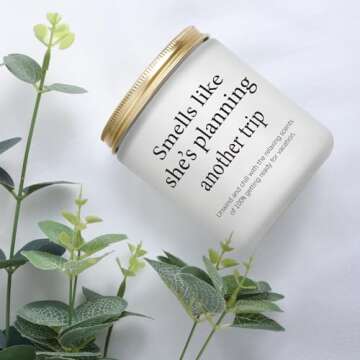 Travel Gifts for Women, Travel Gift, Best Gifts for People Who Travel, Traveling Gifts, Vacation Gifts, Birthday Gifts for for Travelers Women, Travel Agent, Girls Trip Gifts, Creative Travel Candle