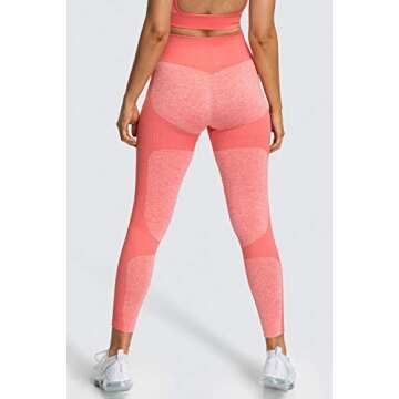 M MOYOOGA Women's Seamless Leggings - High Waist Tummy Control