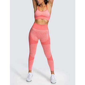 M MOYOOGA Women's Seamless Leggings - High Waist Tummy Control