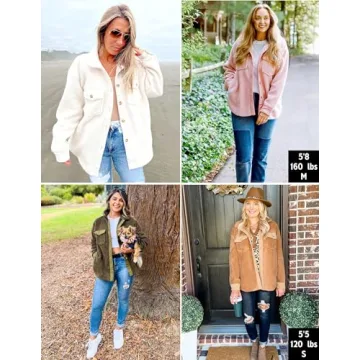 ZESICA Women's Casual Sherpa Fleece Jacket for Winter