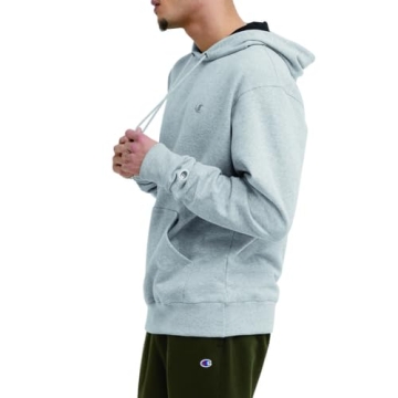 Champion Men's Fleece Sports Hoodie in Oxford Gray