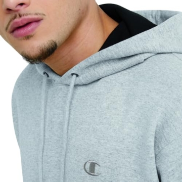 Champion Men's Fleece Sports Hoodie in Oxford Gray