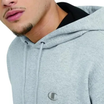 Champion Men's Fleece Sports Hoodie in Oxford Gray