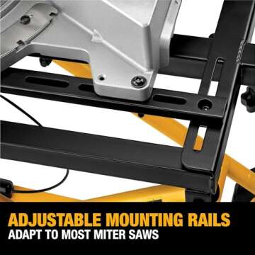 DEWALT Miter Saw Stand With Wheels for Easy Portability