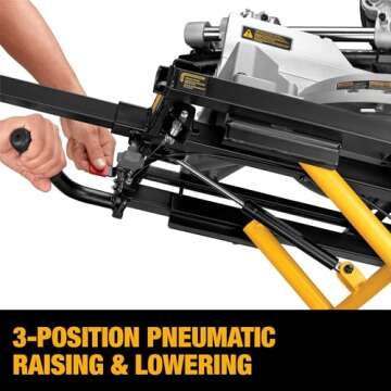 DEWALT Miter Saw Stand With Wheels for Easy Portability