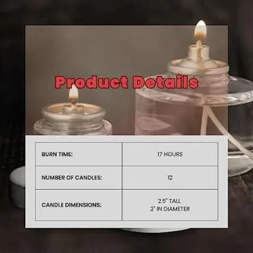 Hollowick Disposable Liquid Candles, 8 Hour, for Use in Glass Votive Tealight Lamp Holders, Restaura...