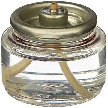 Hollowick Disposable Liquid Candles, 8 Hour, for Use in Glass Votive Tealight Lamp Holders, Restaurant Wedding Table Top Lights, Child Resistant Closures, 90 Pieces, Clear Fuel Oil HD8-90
