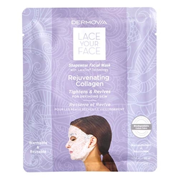 LACE YOUR FACE Patented Compression Facial Mask, AS SEEN ON SHARK TANK, Reusable Biodegradable Cotto...