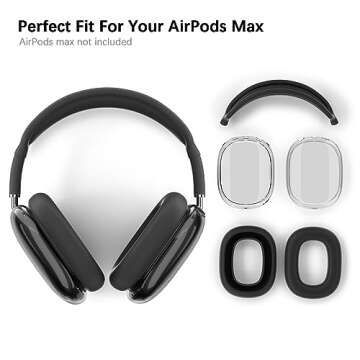 AIRSPO Silicone Case for AirPods Max - Protective Cover