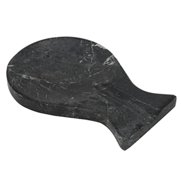 Radicaln Marble Spoon Rest 8'' inches Black Spatula Fork Ladle Handmade Utensil Rest Keeper - Cookin...