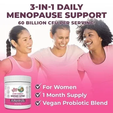MaryRuth Organics Menopause Probiotics for Hormonal Balance