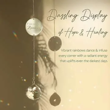 Mooncraftlogy Memorial Gifts for Loss of Loved One, Unique Sympathy Idea, Clear Crystal Ball Grief Suncatcher, Rainbow Bereavement Box for Mom Dad Husband Son Daughter
