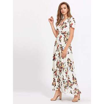 Floral Print Maxi Dress for Stylish Women