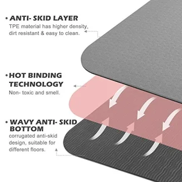 Eco-Friendly Yoga Mat Non-Slip, Perfect for Home Workouts