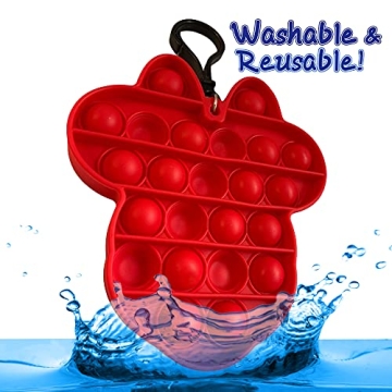 Minnie Mouse Pop It Keychain Fidget Toy Pack for Kids