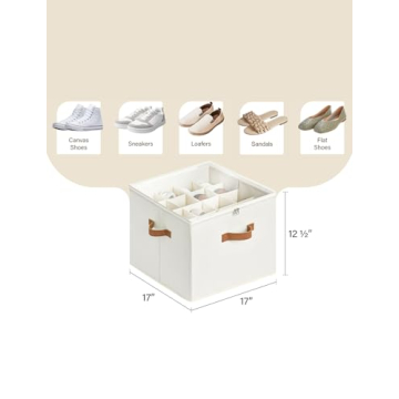 StorageWorks Shoe Organizer - Elegant & Functional Storage Bin