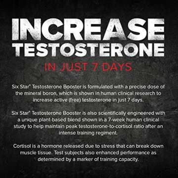 Six Star Testosterone Booster for Men | Muscle Growth & Energy