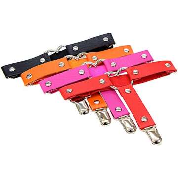 Gothic Heart Garters - Adjustable Punk Harness Belt