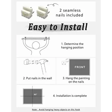 Vintage Framed Canvas Fall Living Room Art 9x11 inch