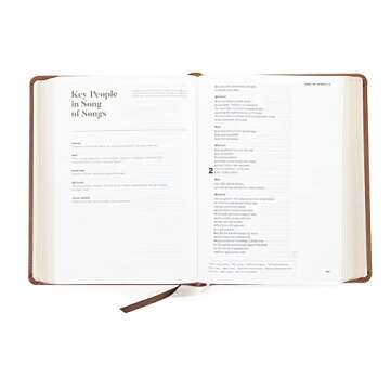 CSB He Reads Truth Bible, Saddle LeatherTouch, Journaling