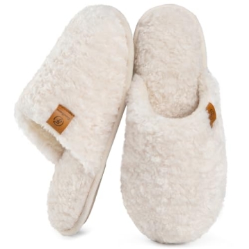 EverFoams Women's Cozy Memory Foam Slippers - Warm Fuzzy Comfort for Every Home