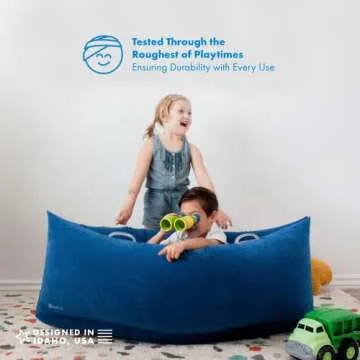 Harkla Hug Sensory Chair 60" - Inflatable Sensory Pod for Kids- Sensory Toys for Children- Therapeutic Compression Toys | Kids 6 to 12 | Pea Pod and Air Pump