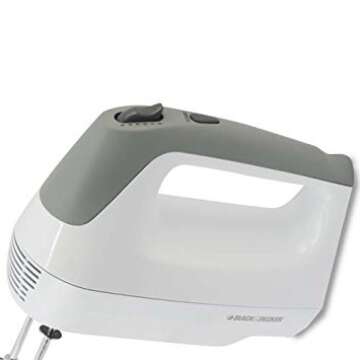 BLACK+DECKER Lightweight Hand Mixer, White, MX1500W