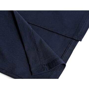 MUXXN Women's Classy Retro Style Button up Tea Length Cocktail Dress (Blue L)