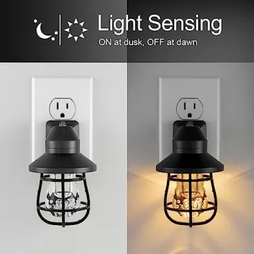 GE Vintage LED Night Light with Dusk to Dawn Sensor