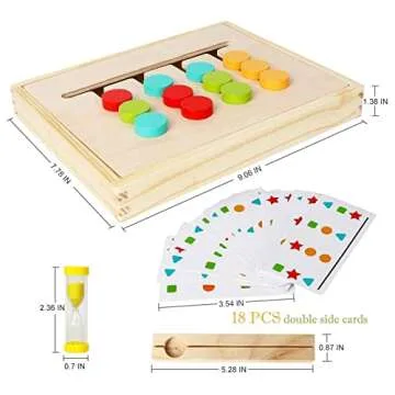 Montessori Slide Puzzle - Color & Shape Matching Game
