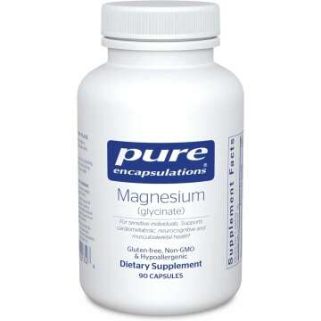 Pure Encapsulations Magnesium Glycinate - Stress Relief & Heart Health Supplement