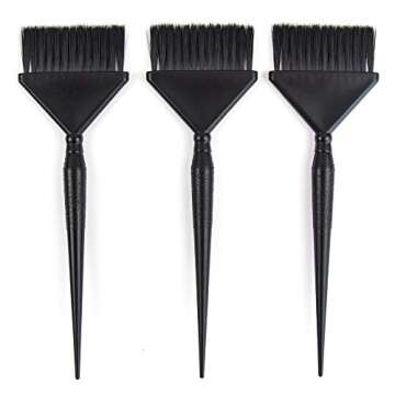 3 Extra Wide Hair Dye Brushes for Easy Application