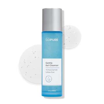goPure Gentle Gel Cleanser - Visibly Brightens the Look of Skin, Gently Cleanses and Clarifies the Appearance, Sulfate-Free Vitamin C Cleanser, Great for All Skin Types - 4 oz.